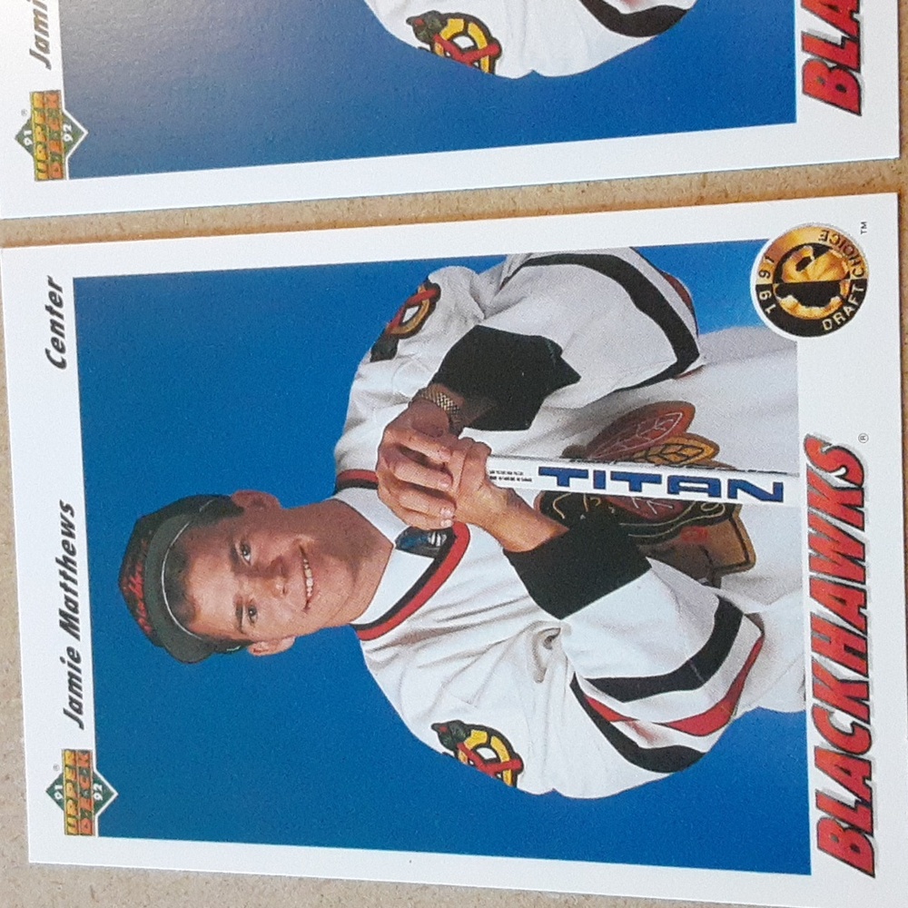 Jamie Matthews Chicago Blackhawks NHL Hockey Rookie Cards